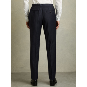 REISS HATCH Wool Blend Textured Tailored Trousers